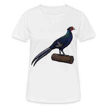 Purple Pheasant Majestic Wilderness - Frauen T-Shirt atmungsaktiv - Weiß - Vorne - AI Model Female 172 dark (172cm)