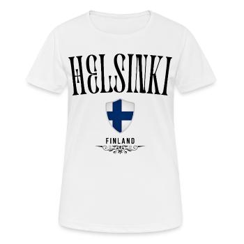 Helsinki Souvenir, elegant design Helsinki - Women's Breathable T-Shirt - white - Front - AI Model Female 172 dark (172cm)