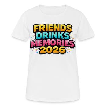 Fête Pinata 2026 - T-shirt respirant Femme - blanc - Devant - AI Model Female 172 dark (172cm)