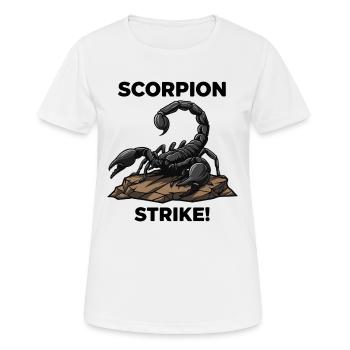 Schwarzer Skorpion Gefahr Giftschlag Natur - Frauen T-Shirt atmungsaktiv - Weiß - Vorne - AI Model Female 172 dark (172cm)