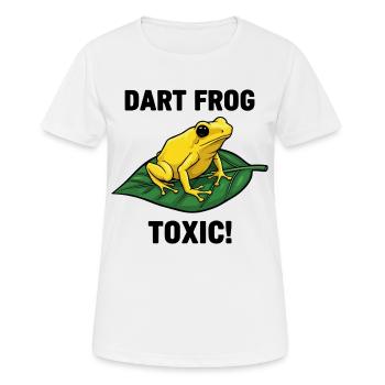 Froschpfeil Frosch Giftige Natur Schwarzes Gift - Frauen T-Shirt atmungsaktiv - Weiß - Vorne - AI Model Female 172 dark (172cm)