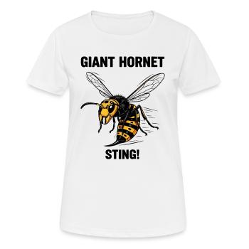 Riesenhornisse Gefahr Stich Riesenhornisse Schwarz - Frauen T-Shirt atmungsaktiv - Weiß - Vorne - AI Model Female 172 dark (172cm)