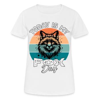 Red Fox Fox Fox - Women's Breathable T-Shirt - white - Front - AI Model Female 172 dark (172cm)
