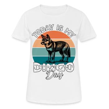Australian Wild Dog Dingo - Women's Breathable T-Shirt - white - Front - AI Model Female 172 dark (172cm)