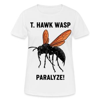 Pepsis Danger Paralyzes Tarantula Hawk Wasp - Women's Breathable T-Shirt - white - Front - AI Model Female 172 dark (172cm)