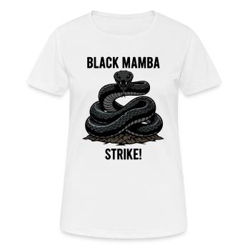 Mamba Schwarze Schlange Gefahrenschlag Mamba - Frauen T-Shirt atmungsaktiv - Weiß - Vorne - AI Model Female 172 dark (172cm)