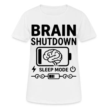 Mode veille Mode veille Humour Batterie vide - T-shirt respirant Femme - blanc - Devant - AI Model Female 172 dark (172cm)