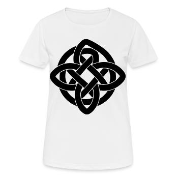 Celtic Symbol T-Shirt - Celtic Knot Infinity - Women's Breathable T-Shirt - white - Front - AI Model Female 172 dark (172cm)