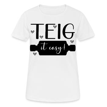Baking Dough Roll - Women's Breathable T-Shirt - white - Front - AI Model Female 172 dark (172cm)