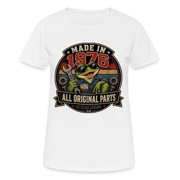 1976 Genuine Parts Frog Mechanic - Women's Breathable T-Shirt - white - Front - AI Model Female 172 dark (172cm)