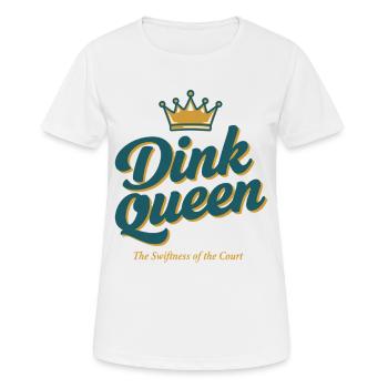 Joueur drôle de pickleball pickleball - T-shirt respirant Femme - blanc - Devant - AI Model Female 172 dark (172cm)
