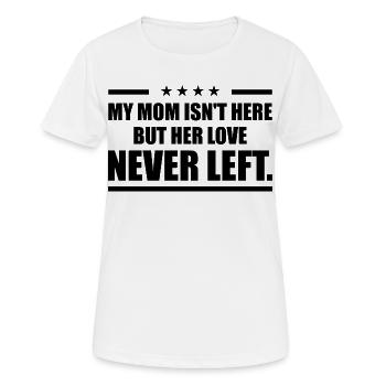 L'Amour de ma Maman : Hommage et Souvenir - T-shirt respirant Femme - blanc - Devant - AI Model Female 172 dark (172cm)
