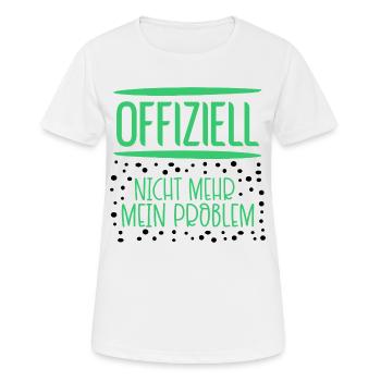 Verantwortung Probleme - Frauen T-Shirt atmungsaktiv - Weiß - Vorne - AI Model Female 172 dark (172cm)