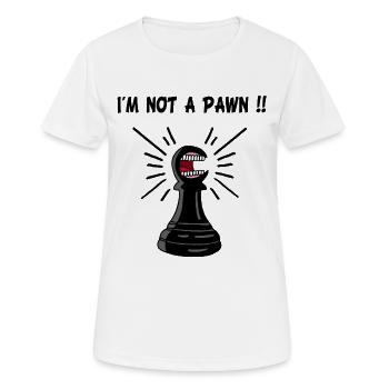 échec et mat - T-shirt respirant Femme - blanc - Devant - AI Model Female 172 dark (172cm)