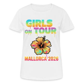 Girls On Tour Mallorca 2026 - Women's Breathable T-Shirt - white - Front - AI Model Female 172 dark (172cm)