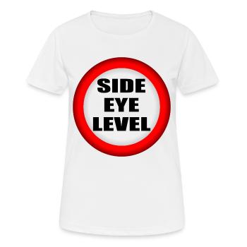 Side Eye Level - Women's Breathable T-Shirt - white - Front - AI Model Female 172 dark (172cm)