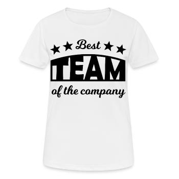 Team Player - Women's Breathable T-Shirt - white - Front - AI Model Female 172 dark (172cm)