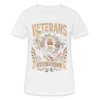 Veterans Day Für Demokraten - Frauen T-Shirt atmungsaktiv - Weiß - Vorne - AI Model Female 172 dark (172cm)