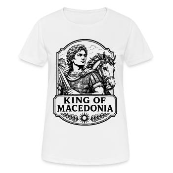 Alexander der Grosse King of Macedonia Antike - Frauen T-Shirt atmungsaktiv - Weiß - Vorne - AI Model Female 172 dark (172cm)
