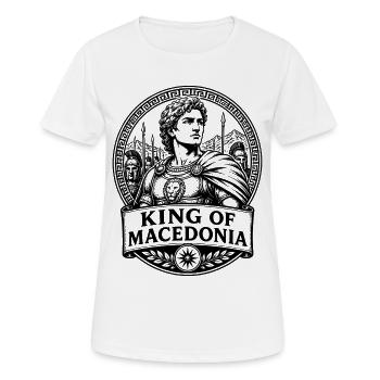 Alexander der Grosse King of Macedonia Antike - Frauen T-Shirt atmungsaktiv - Weiß - Vorne - AI Model Female 172 dark (172cm)