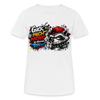 Guck mich nicht in diesem Ton an! - Frauen T-Shirt atmungsaktiv - Weiß - Vorne - AI Model Female 172 dark (172cm)