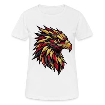 Deutschland Adler Fan Sport Design - Frauen T-Shirt atmungsaktiv - Weiß - Vorne - AI Model Female 172 dark (172cm)