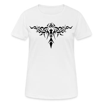 Symbole épineux (noir) - T-shirt respirant Femme - blanc - Devant - AI Model Female 172 dark (172cm)