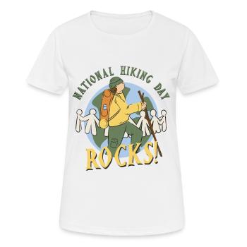 Hiking Day Hiking Hike - Women's Breathable T-Shirt - white - Front - AI Model Female 172 dark (172cm)