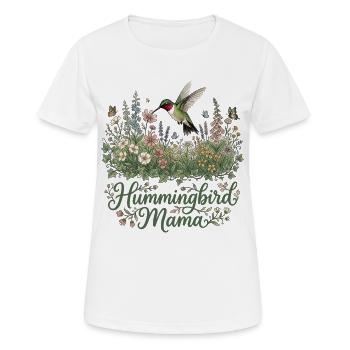 Rubinkehlige Kolibris Mama Mama - Frauen T-Shirt atmungsaktiv - Weiß - Vorne - AI Model Female 172 dark (172cm)