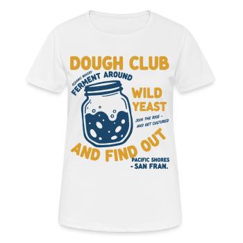 Pain au levain au levain Club Levure sauvage - T-shirt respirant Femme - blanc - Devant - AI Model Female 172 dark (172cm)