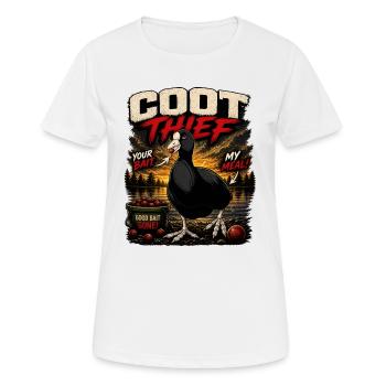Casting Thief Pêche à la carpe Style drôle - T-shirt respirant Femme - blanc - Devant - AI Model Female 172 dark (172cm)
