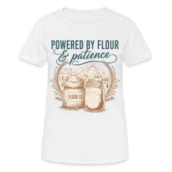 Sourdough Bread Baking Powered By Flour - Women's Breathable T-Shirt - white - Front - AI Model Female 172 dark (172cm)