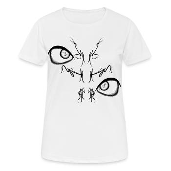 Nachtvogel Duo Leuchten - Frauen T-Shirt atmungsaktiv - Weiß - Vorne - AI Model Female 172 dark (172cm)