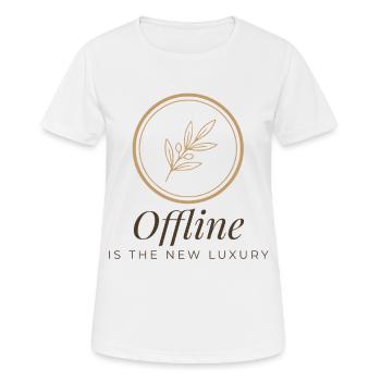 Offline Is The New Luxury Tee - T-shirt respirant Femme - blanc - Devant - AI Model Female 172 dark (172cm)