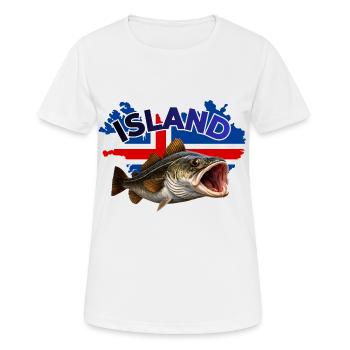 Iceland Cod Fishing - Women's Breathable T-Shirt - white - Front - AI Model Female 172 dark (172cm)