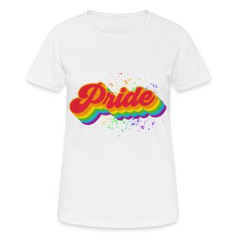 Pride Rainbow Wave - Women's Breathable T-Shirt - white - Front - AI Model Female 172 dark (172cm)