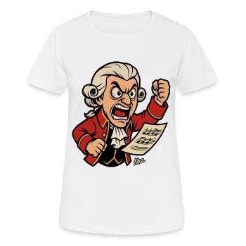 Féroce Ludwig Maestro de la musique classique - T-shirt respirant Femme - blanc - Devant - AI Model Female 172 dark (172cm)