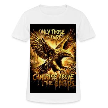 Adler Poster Motivation Spruch Wandbild - Frauen T-Shirt atmungsaktiv - Weiß - Vorne - AI Model Female 172 dark (172cm)