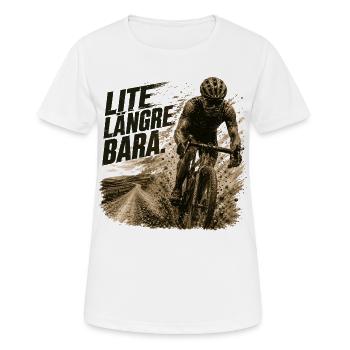 Road Biking and Gravel: A little further - Women's Breathable T-Shirt - white - Front - AI Model Female 172 dark (172cm)