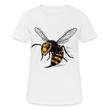 Frelon Géant Danger Sting Giant Hornet Noir - T-shirt respirant Femme - blanc - Devant - AI Model Female 172 dark (172cm)