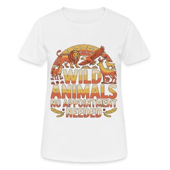 Vétérinaire de la faune, animaux sauvages, pas de vétérinaire, faune. - T-shirt respirant Femme - blanc - Devant - AI Model Female 172 dark (172cm)