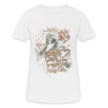 Veterans Day Für Demokraten - Frauen T-Shirt atmungsaktiv - Weiß - Vorne - AI Model Female 172 dark (172cm)