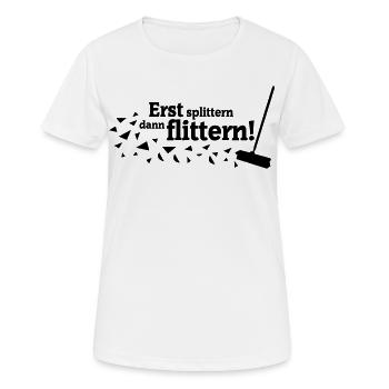 Polterabend Spruch - Frauen T-Shirt atmungsaktiv - Weiß - Vorne - AI Model Female 172 dark (172cm)