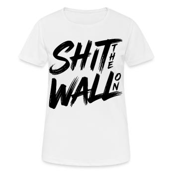 Arrête le mur - T-shirt respirant Femme - blanc - Devant - AI Model Female 172 dark (172cm)