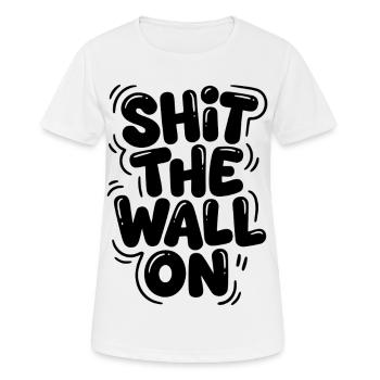 Arrête le mur - T-shirt respirant Femme - blanc - Devant - AI Model Female 172 dark (172cm)