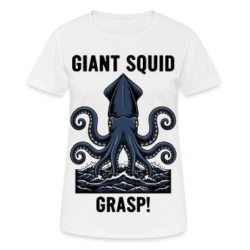 Giant Squid Sea Abyss Grasp Giant Squid - Women's Breathable T-Shirt - white - Front - AI Model Female 172 dark (172cm)