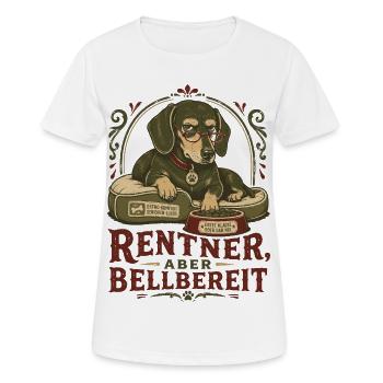Retraités mais prêts à aboyer - T-shirt respirant Femme - blanc - Devant - AI Model Female 172 dark (172cm)