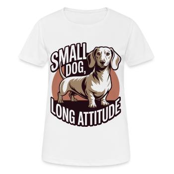 Attitude teckel - T-shirt respirant Femme - blanc - Devant - AI Model Female 172 dark (172cm)