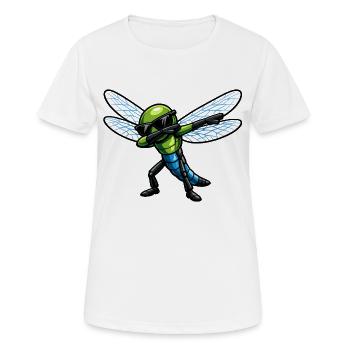 Dab de la Libellule - T-shirt respirant Femme - blanc - Devant - AI Model Female 172 dark (172cm)