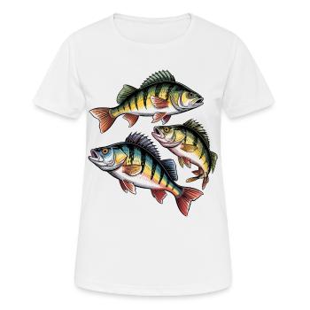 Barsch Motiv - Frauen T-Shirt atmungsaktiv - Weiß - Vorne - AI Model Female 172 dark (172cm)